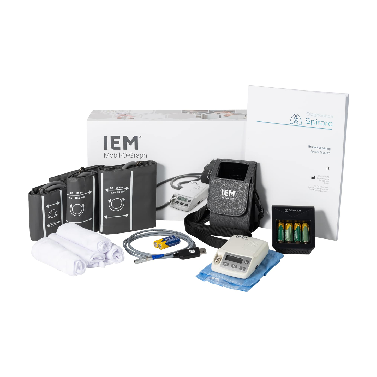 Blodtrycksmätare ABPM 24h Spirare Komplett Kit