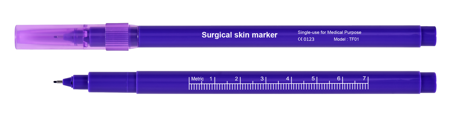 Bluebird Hudmarkeringspenna Single Tip 0,5mm Steril / 50