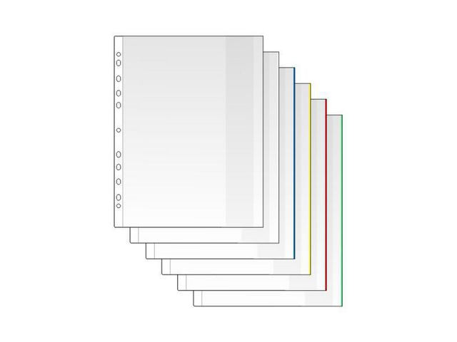 Plastficka Mapp A4 Klaff Blå / 100