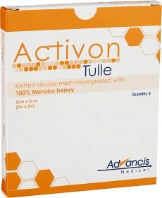 Activon Tulle Manuka Honung 5 x 5cm / 5