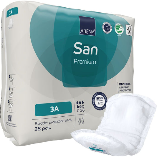 Inkontinensskydd Abena San Stl.3A 11 x 32cm 557ml / 28