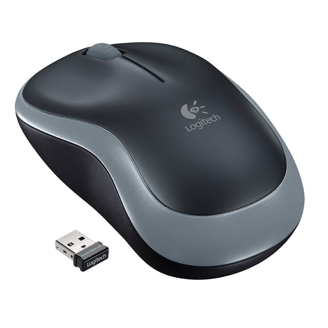 Mus Logitech M185 Mini Trådlös Svart/Grå