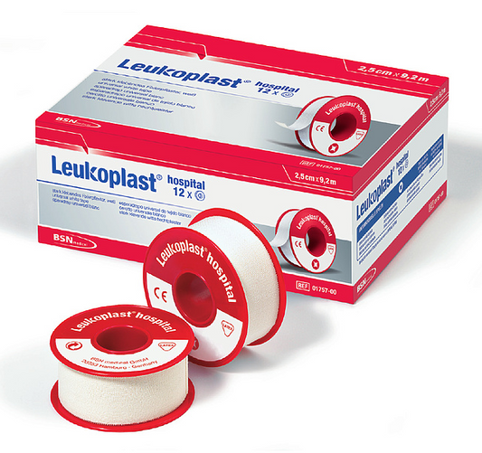 Leukoplast Hospital Vit 2,5cm x 9,2m / 12