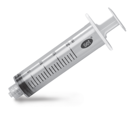 Spruta 3-komp Bluebird Set Luer-Lock/Centrerad 20ml / 100