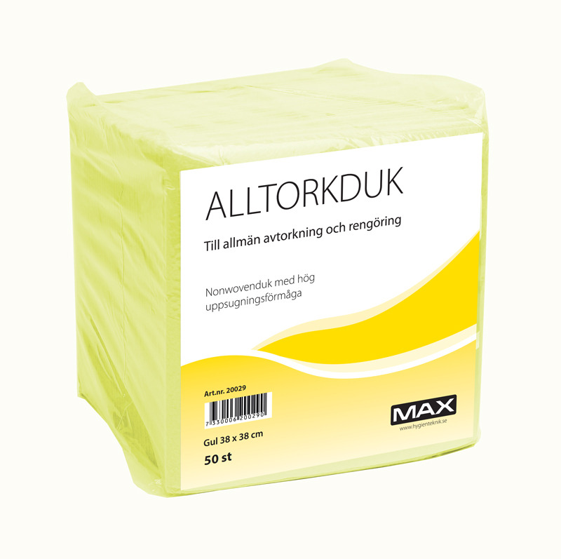 Alltorkduk Gul 38 x 38cm / 50