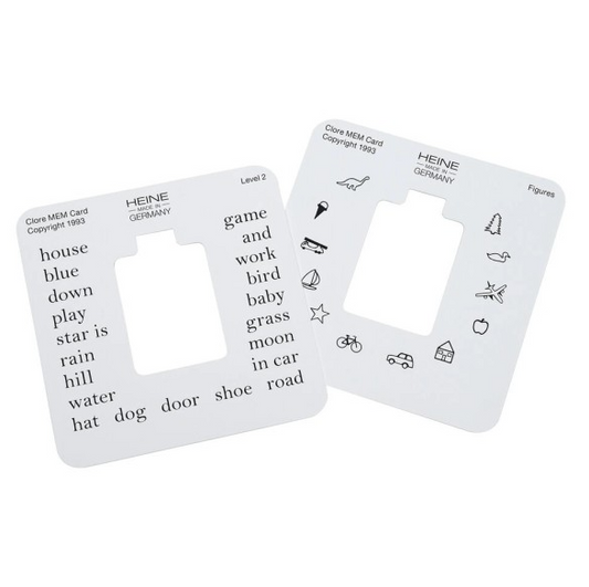 HEINE fikseringskort med holder for retinoskophode