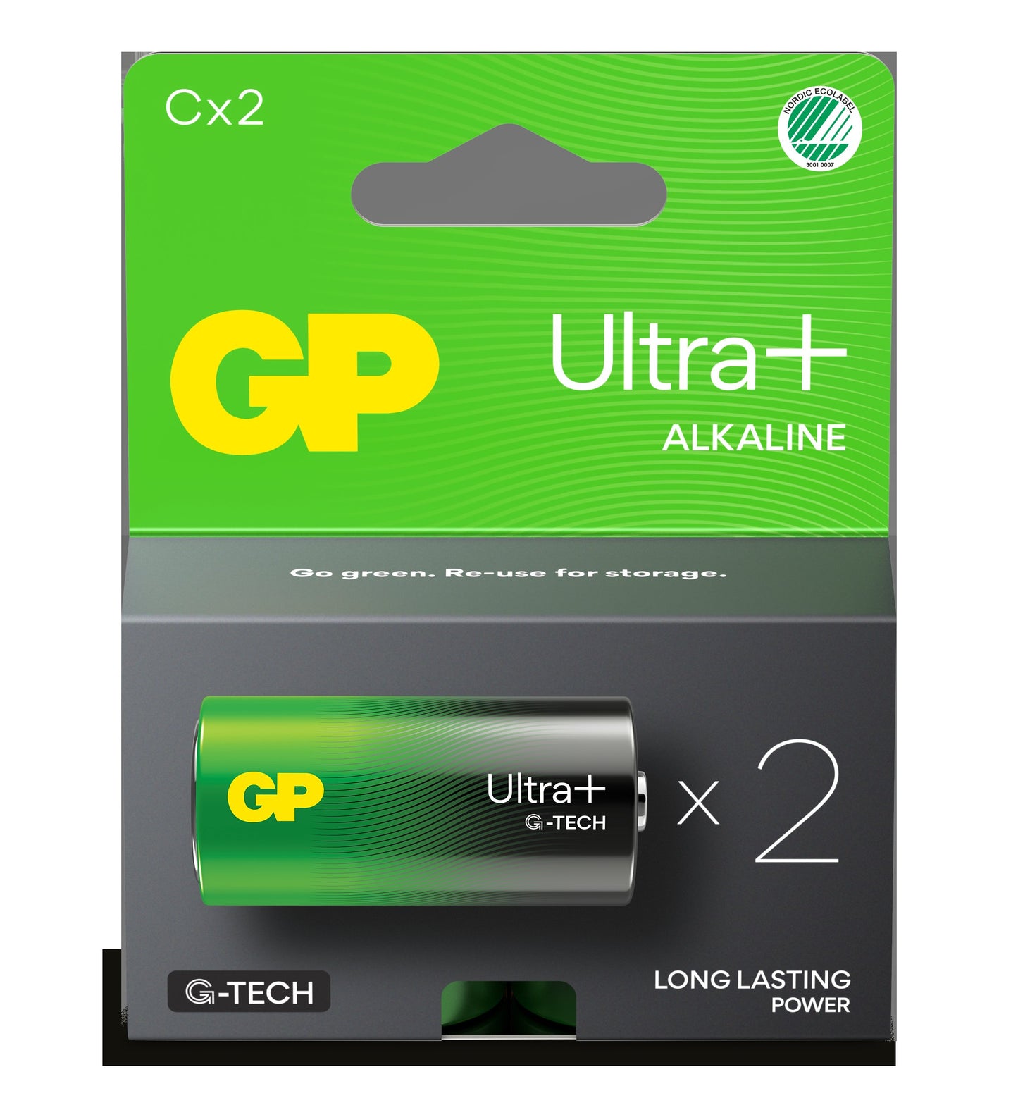 Batteri GP Ultra Plus 14AUP/LR14 C / 2