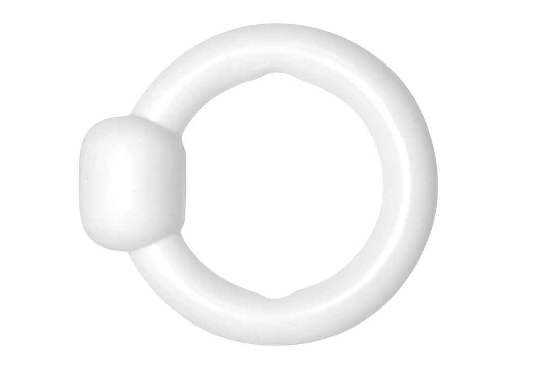 Livmoderring Silikon med Knob 62mm