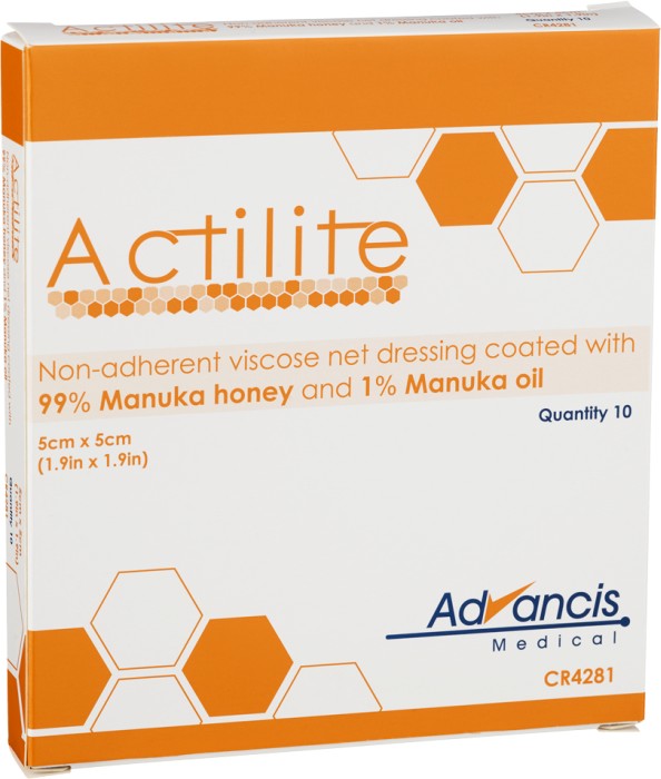 Actilite Kompress Manuka Honung 5 x 5cm / 10
