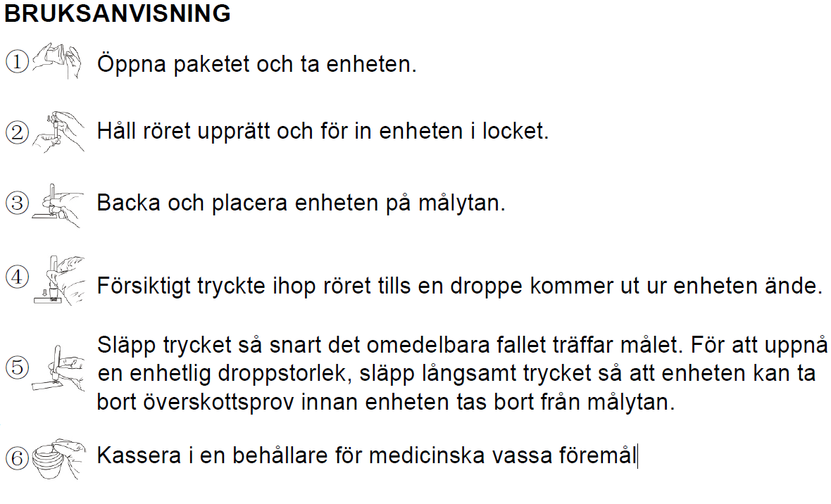 Droppstift till Venprovtagningsrör Diff-Safe / 100