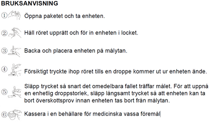 Droppstift till Venprovtagningsrör Diff-Safe / 100
