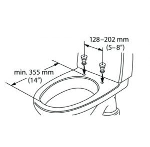 Toalettsitsförhöjare Etac Hi-Loo 6cm