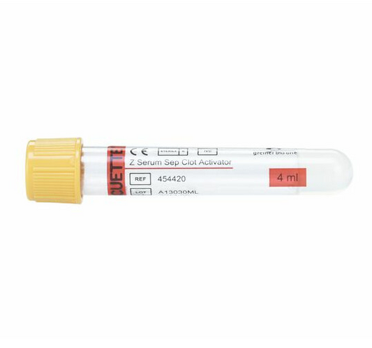 Venprovtagningsrör Gul Serum med gel 3,5ml 13x75mm / 50