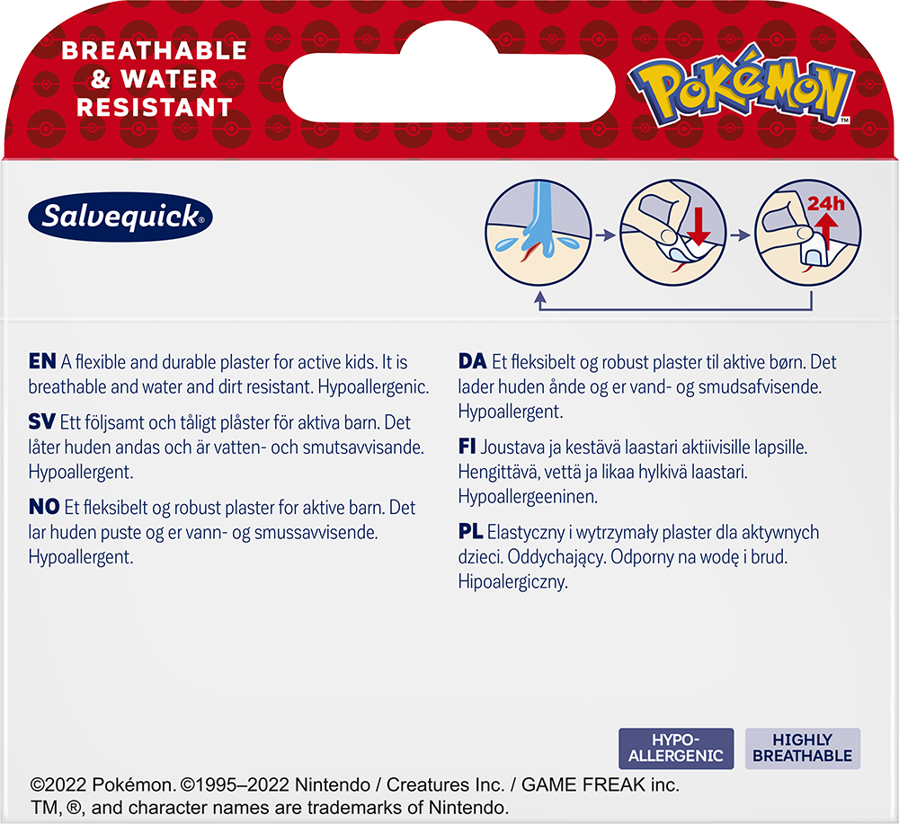 Plåster Salvequick Pokémon / 20