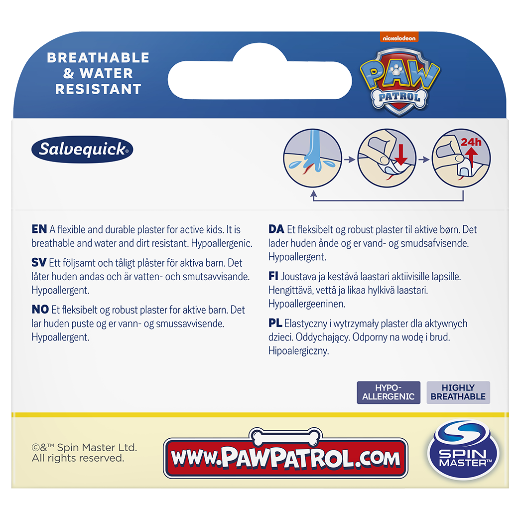 Plåster Salvequick Paw Patrol / 20