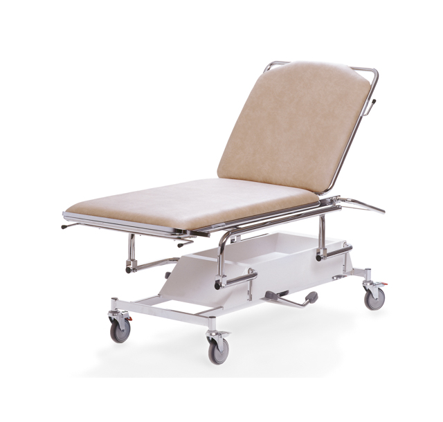 Undersökningsbrits 2-delad Hydraulisk Låsbara hjul 70cm