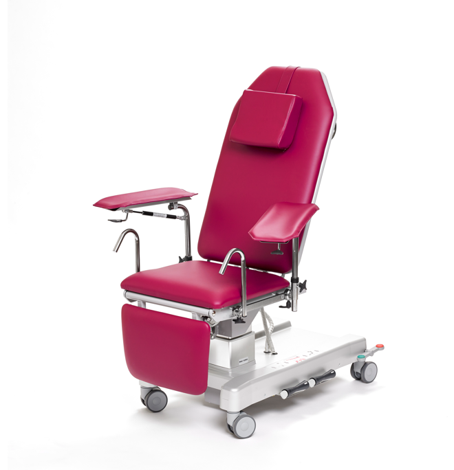 Provtagningsstol Elektrisk på Pelare 215kg