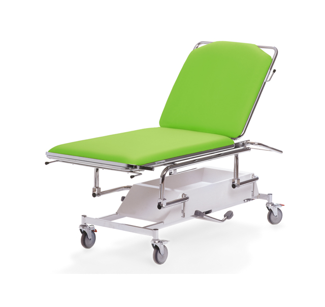 Undersökningsbrits Hydrauliskt Centrallåsta Hjul 70cm