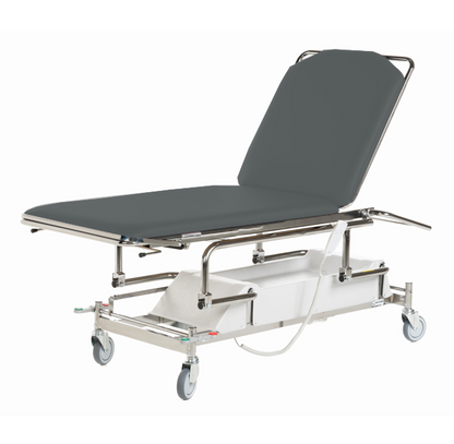 Undersökningsbrits 2-delad Elektrisk Centrallåsta hjul 70cm