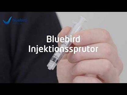Spruta 3-komp Bluebird Set Luer/Centrerad 1ml / 100