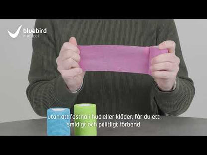 Bluebird Kohesive Självhäftande Linda Färgade 7,6cm x 4,5m / 24