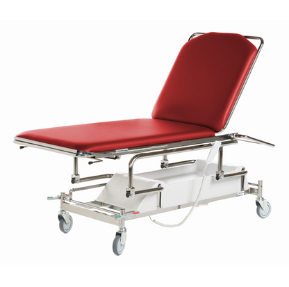 Undersökningsbrits 2-delad Elektrisk Centrallåsta hjul 70cm