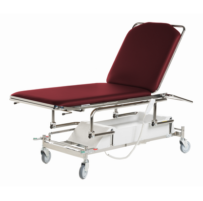 Undersökningsbrits 2-delad Elektrisk Centrallåsta hjul 70cm